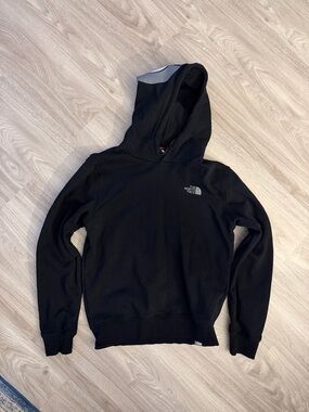 North Face Black Hoodie with Reflective Logo